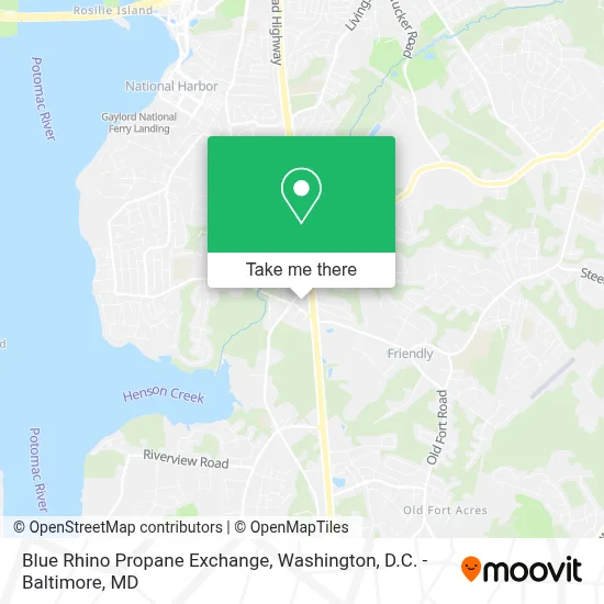 Blue Rhino Propane Exchange map