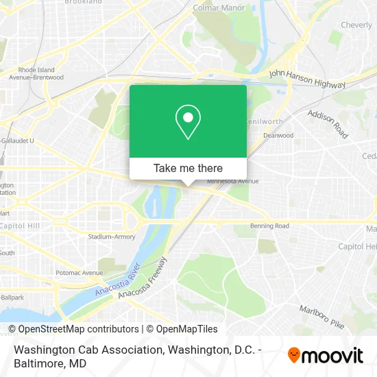 Washington Cab Association map