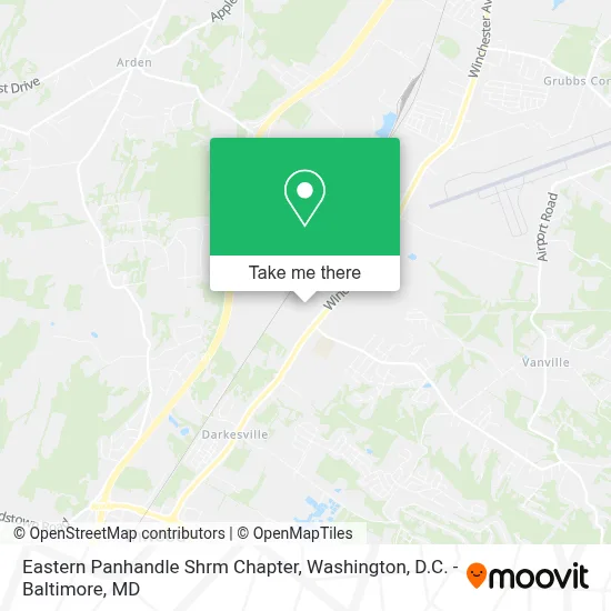 Eastern Panhandle Shrm Chapter map