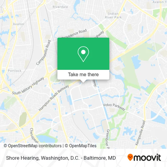 Shore Hearing map
