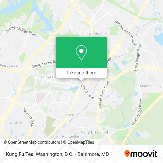 Kung Fu Tea map