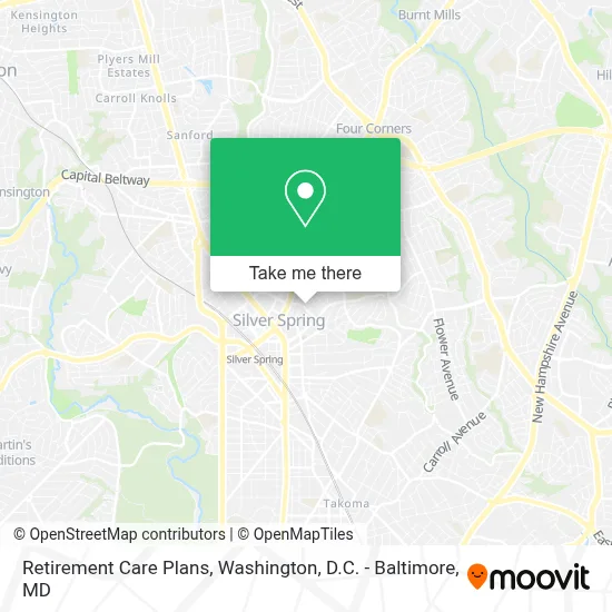 Retirement Care Plans map