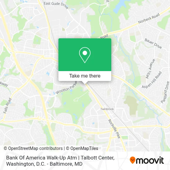 Bank Of America Walk-Up Atm | Talbott Center map