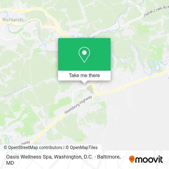 Oasis Wellness Spa map