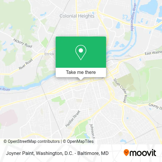 Joyner Paint map