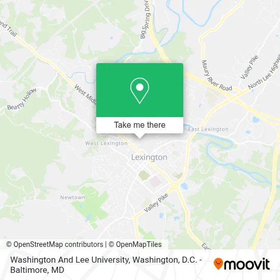 Washington And Lee University map