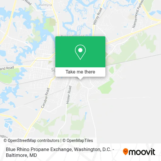 Blue Rhino Propane Exchange map