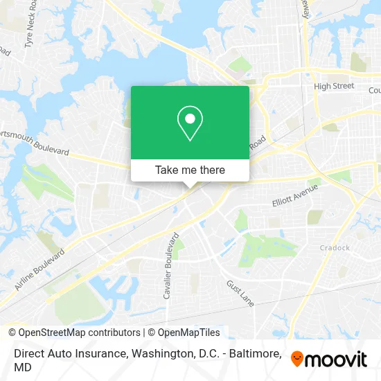 Direct Auto Insurance map