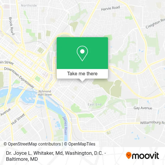 Dr. Joyce L. Whitaker, Md map