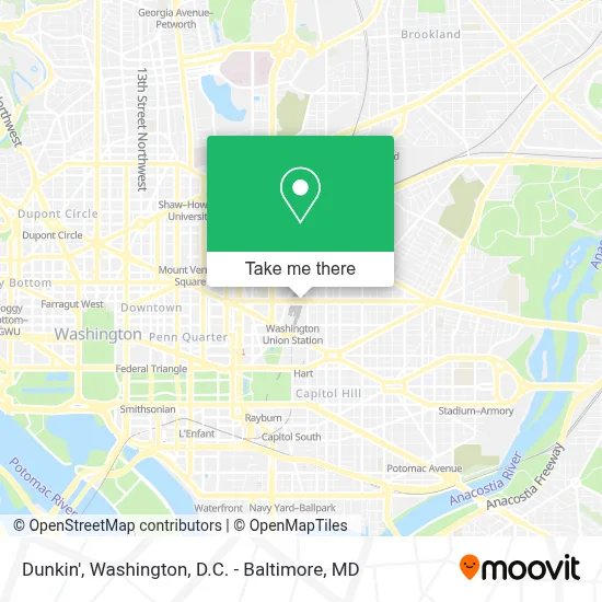 Dunkin' map