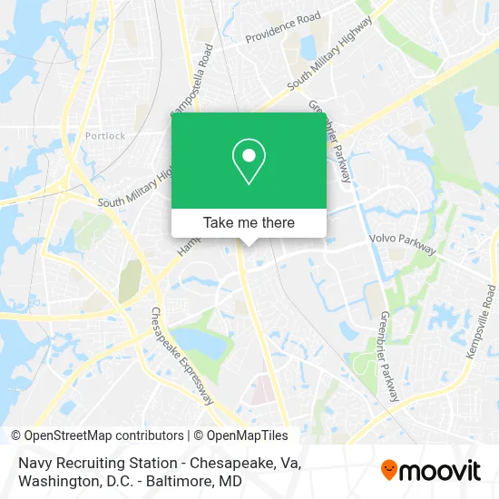 Navy Recruiting Station - Chesapeake, Va map