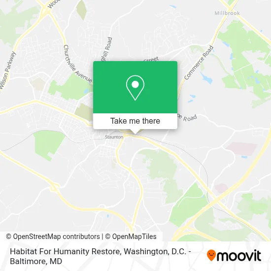 Habitat For Humanity Restore map