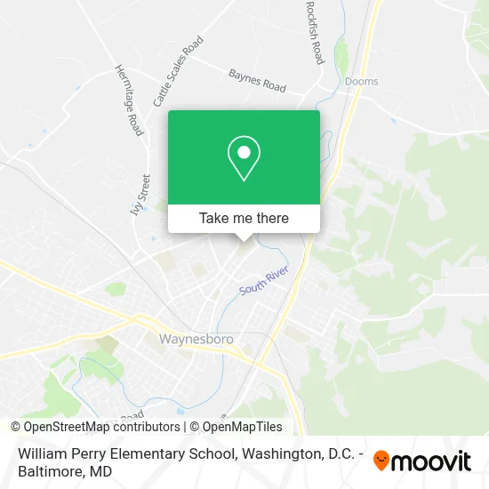William Perry Elementary School map