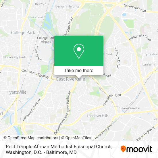 Reid Temple African Methodist Episcopal Church map