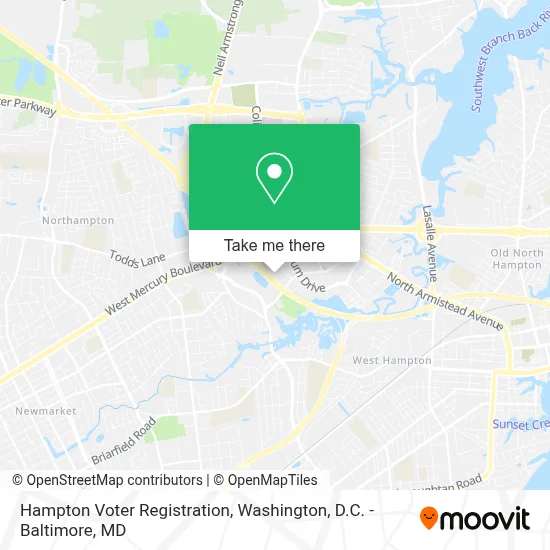 Hampton Voter Registration map