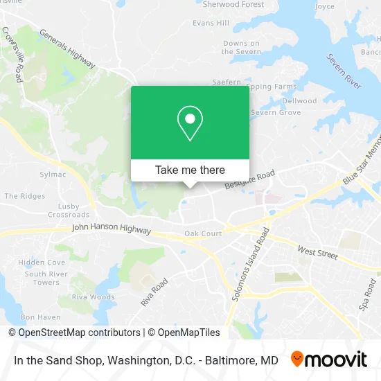 In the Sand Shop map