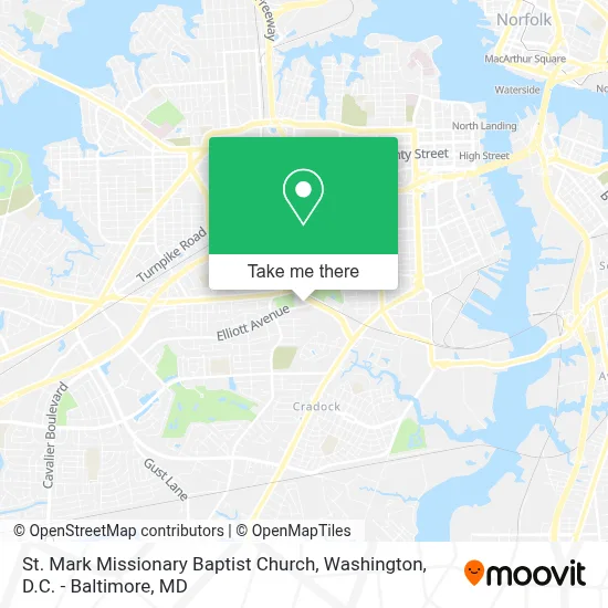St. Mark Missionary Baptist Church map