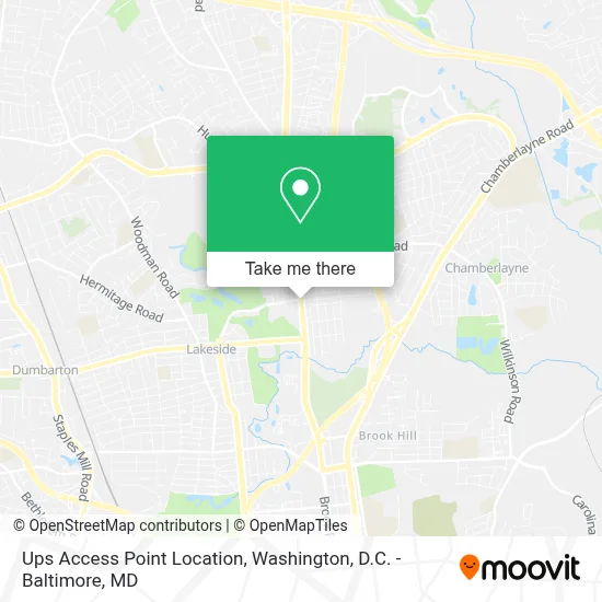 Ups Access Point Location map