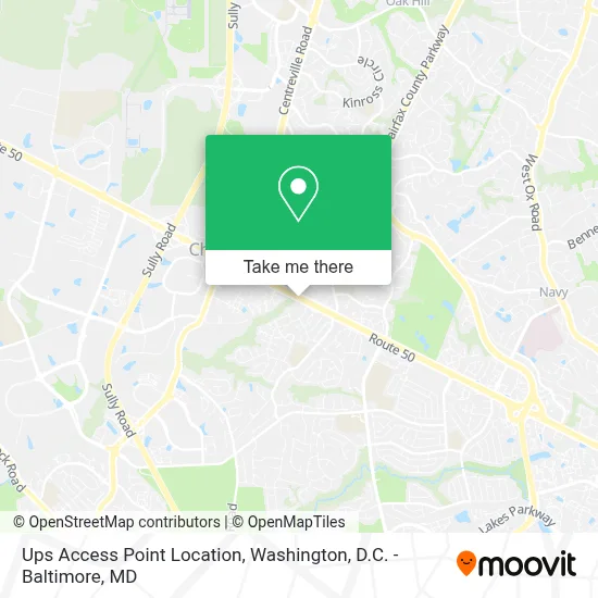 Ups Access Point Location map