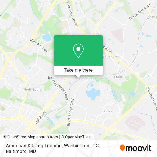American K9 Dog Training map