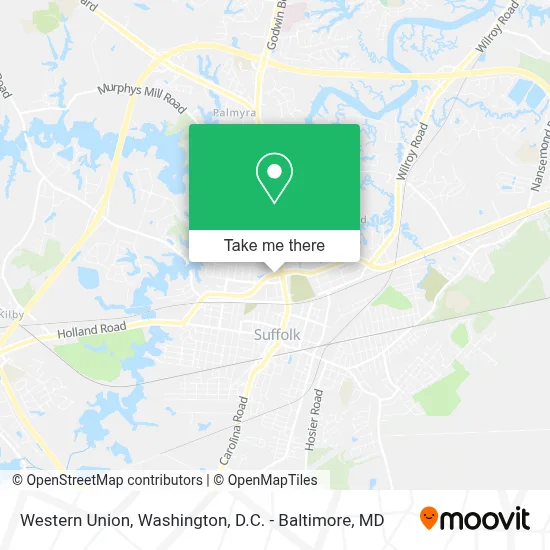 Western Union map