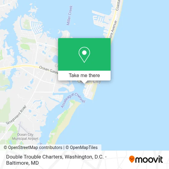 Double Trouble Charters map