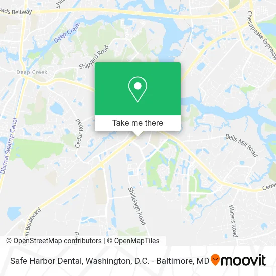 Safe Harbor Dental map