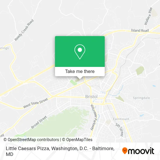 Little Caesars Pizza map