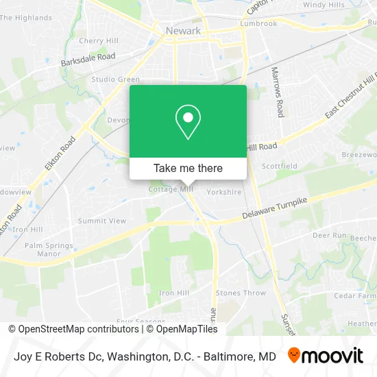 Joy E Roberts Dc map