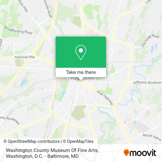 Washington County Museum Of Fine Arts map