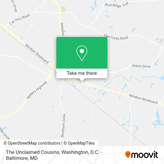 The Unclaimed Cousins map