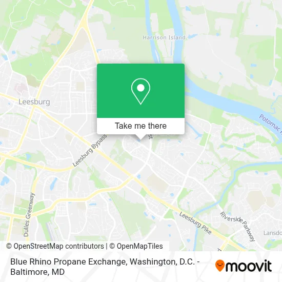 Blue Rhino Propane Exchange map