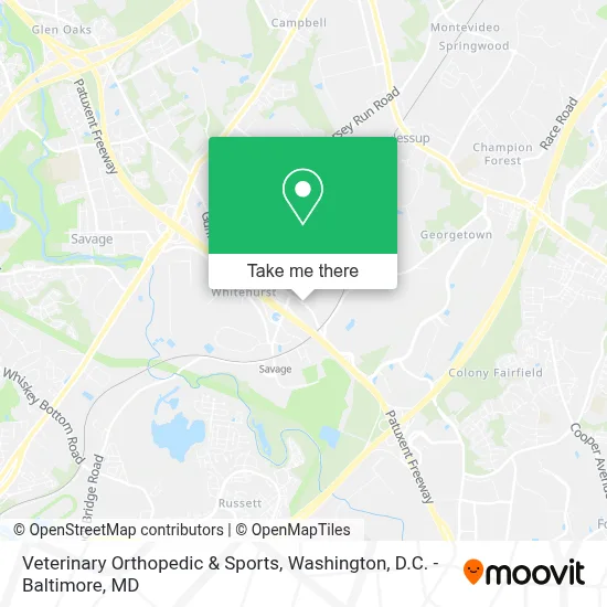 Veterinary Orthopedic & Sports map