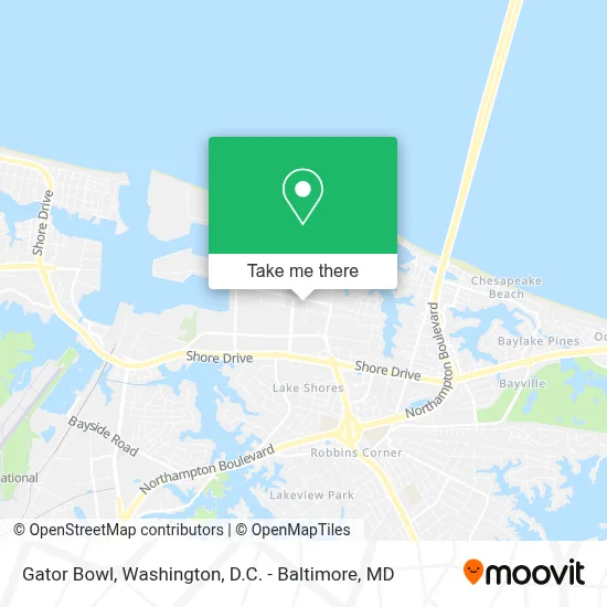 Gator Bowl map