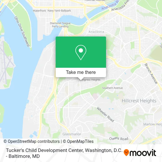 Tucker's Child Development Center map