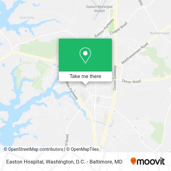 Easton Hospital map