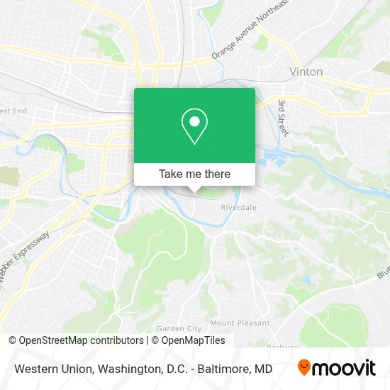 Western Union map