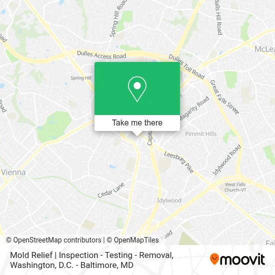 Mold Relief | Inspection - Testing - Removal map