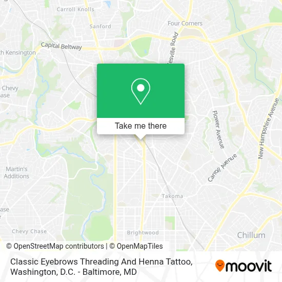 Classic Eyebrows Threading And Henna Tattoo map
