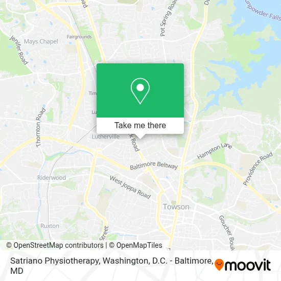 Satriano Physiotherapy map