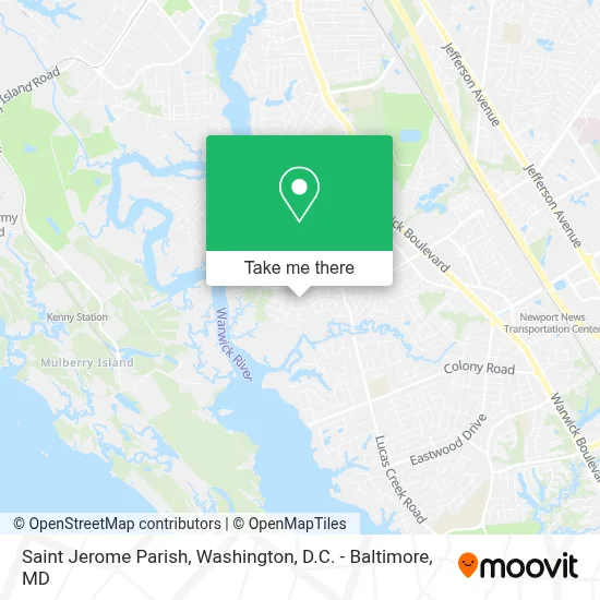 Saint Jerome Parish map