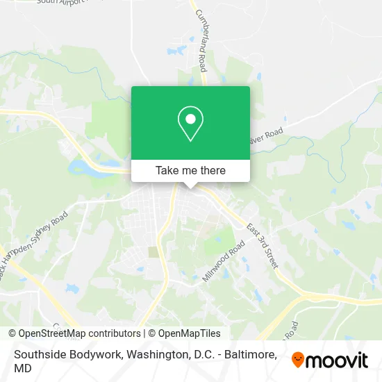 Southside Bodywork map