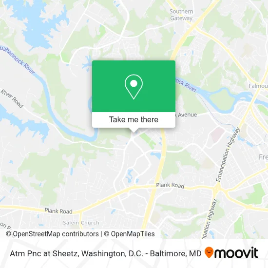 Atm Pnc at Sheetz map