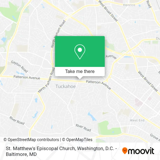 St. Matthew's Episcopal Church map