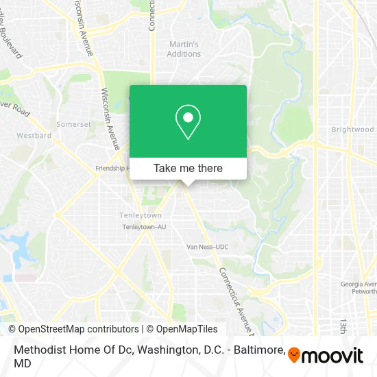 Methodist Home Of Dc map