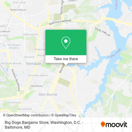 Big Dogs Bargains Store map
