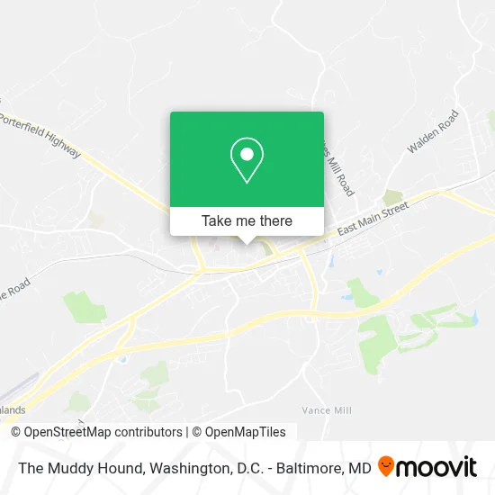 The Muddy Hound map