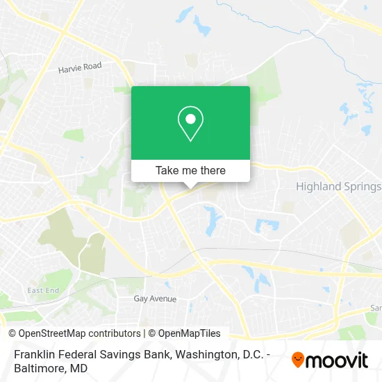 Franklin Federal Savings Bank map