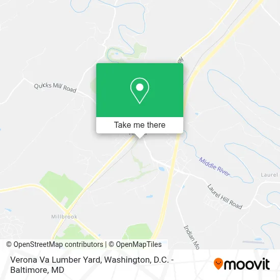 Verona Va Lumber Yard map