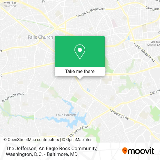 The Jefferson, An Eagle Rock Community map